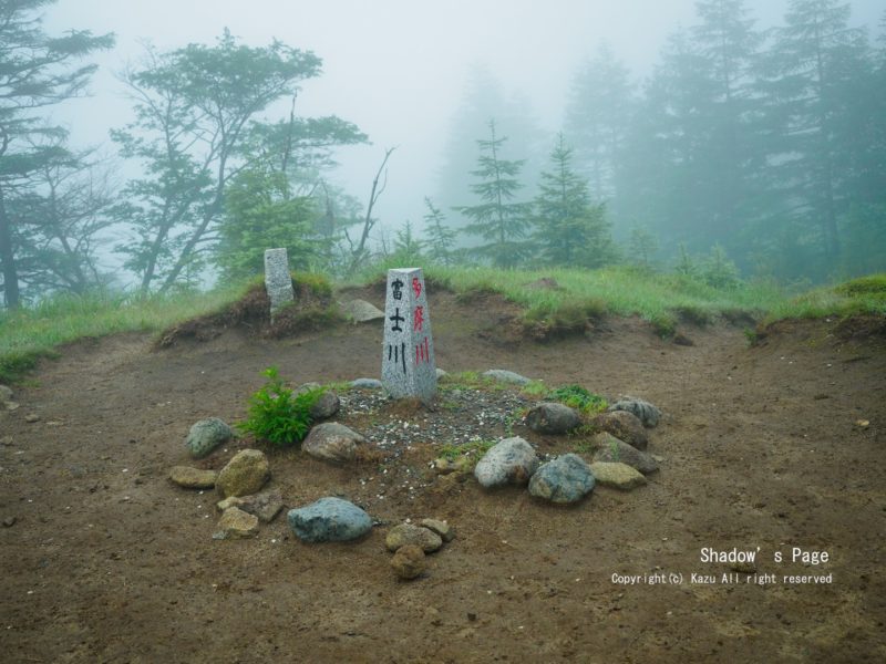 テント泊練習の笠取山(1,953m)